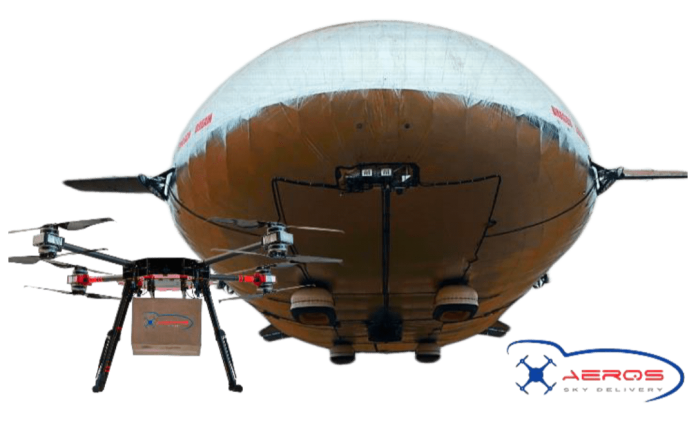 Airship Drone Delivery Aeros